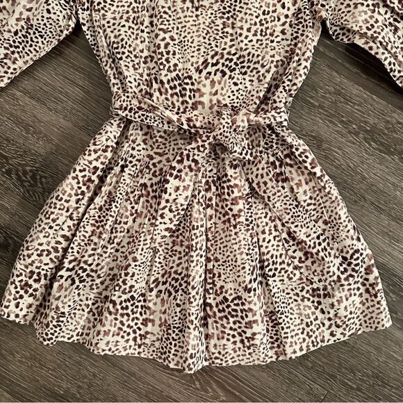 Sea New York Calla Cheetah L-S Belted Tunic Dress - Picture 3 of 10